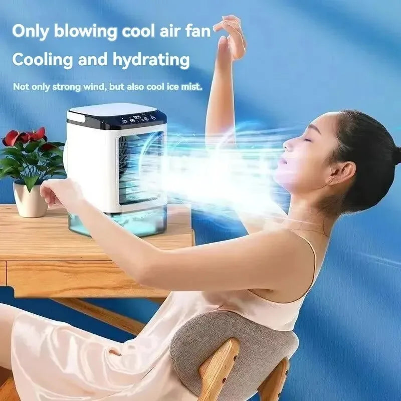 Household Air Cooler Desktop Water-cooled Mini Spray Small USB Mobile Portable Humidification Cooling Fan