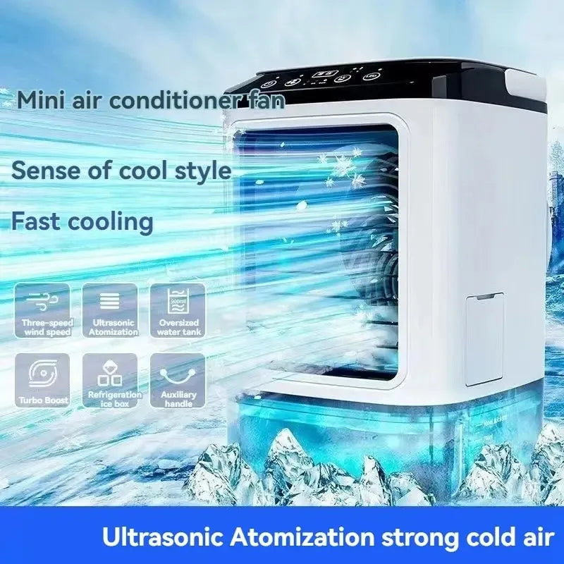 Household Air Cooler Desktop Water-cooled Mini Spray Small USB Mobile Portable Humidification Cooling Fan